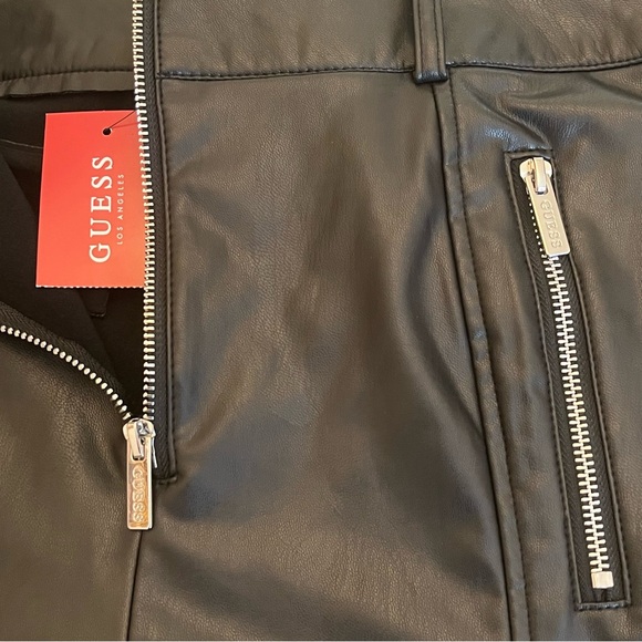 Jairo Zip Faux-Leather Leggings Sz. Large - Picture 11 of 14